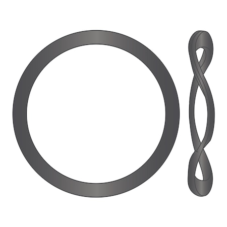 Huyett Wave Washer, Steel, Plain Finish WW3-6173-058